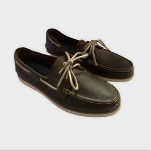 NWT Express Men's Brown Leather Moccasin Loafers